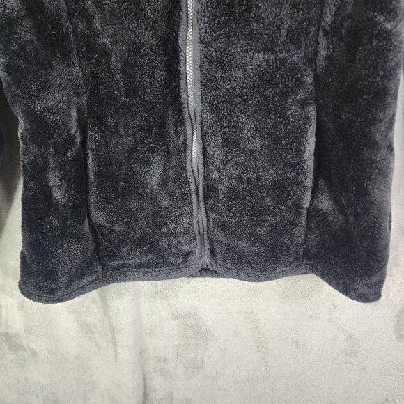 Womens Black 32 Degrees Heat Fleece Jacket Full Zip Long Sleeve Soft & Warm XL - Picture 3 of 10